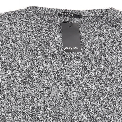 nastygal Womens Grey   Pullover Jumper Size L