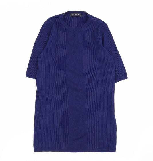 M&S Womens Blue   Basic T-Shirt Size 14