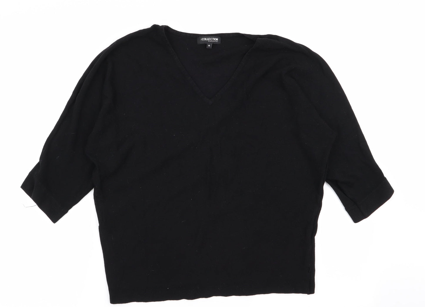 Womens UK Size M Debenhams Black Pullover Jumper