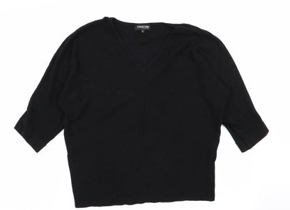 Womens UK Size M Debenhams Black Pullover Jumper