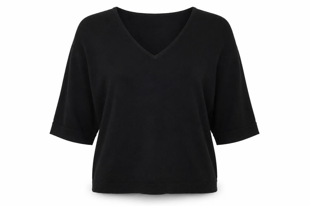 Front view of Debenhams women’s black jumper, size M