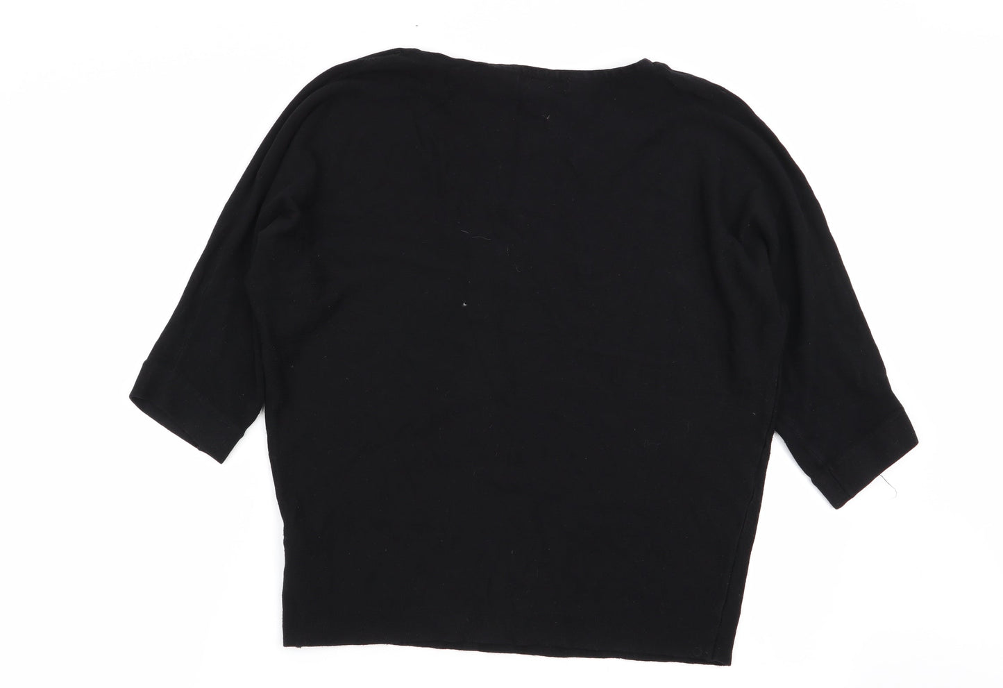 Womens UK Size M Debenhams Black Pullover Jumper
