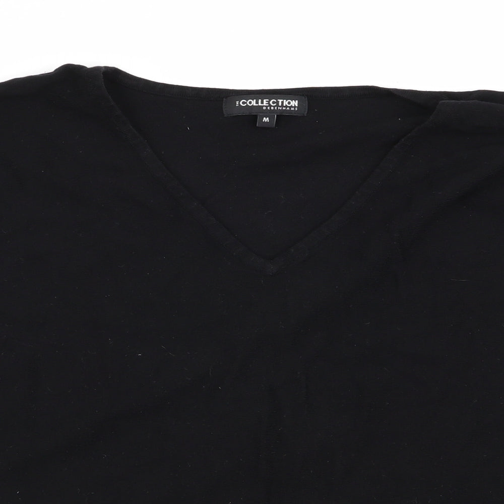 Womens UK Size M Debenhams Black Pullover Jumper