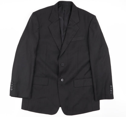 Mens UK Size M Preworn Regular Black Suit Jacket