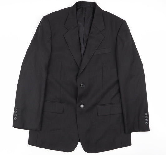 Mens UK Size M Preworn Regular Black Suit Jacket