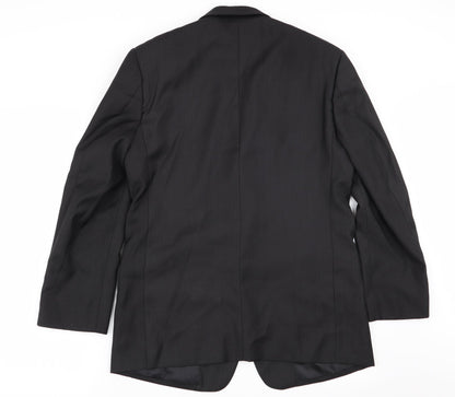 Mens UK Size M Preworn Regular Black Suit Jacket