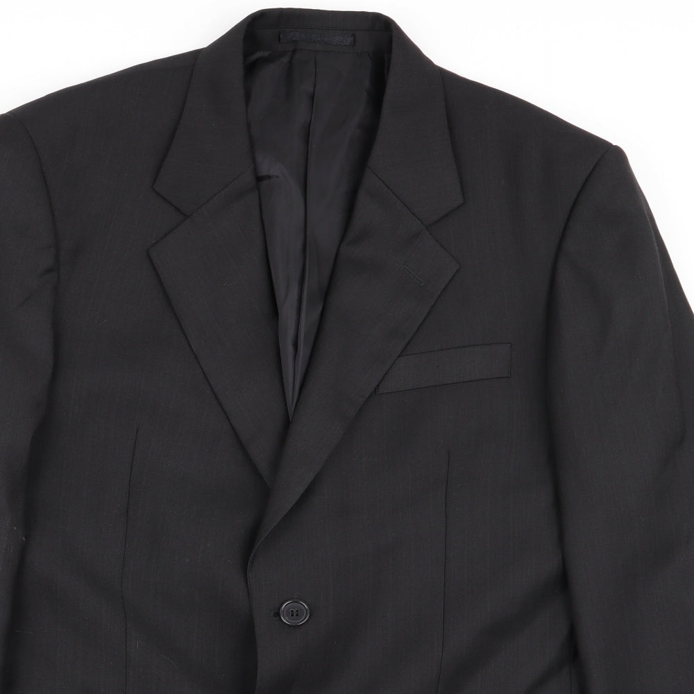 Mens UK Size M Preworn Regular Black Suit Jacket