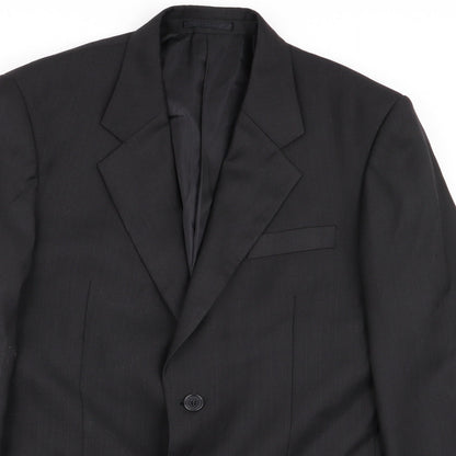 Mens UK Size M Preworn Regular Black Suit Jacket