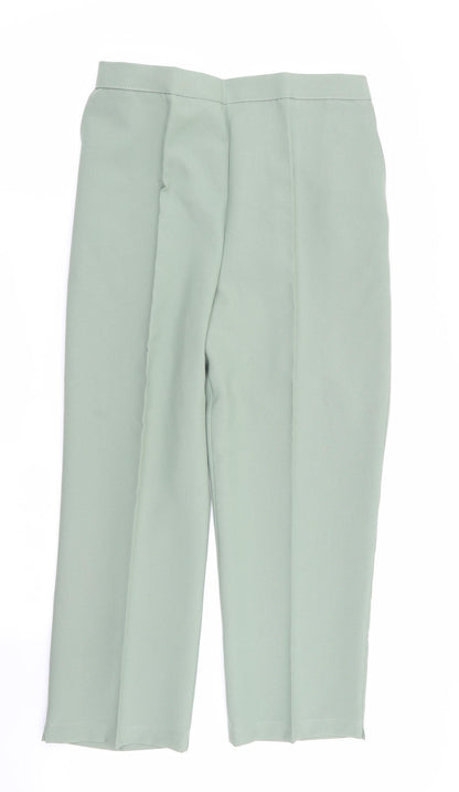 Womens UK Size 18 Preworn Regular Fit  Green Trousers