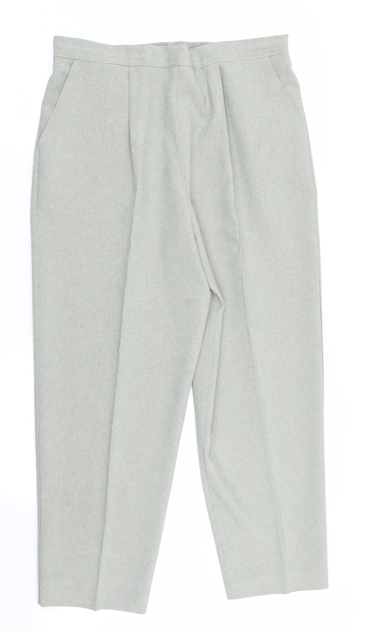 Womens UK Size 18 Classics Regular Fit  Green Trousers