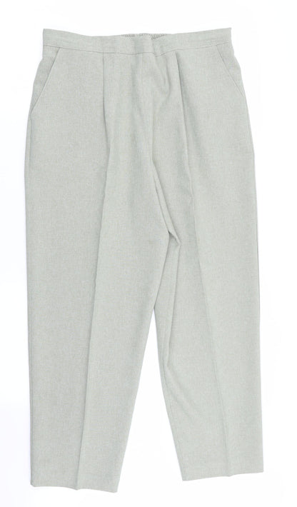 Womens UK Size 18 Classics Regular Fit  Green Trousers