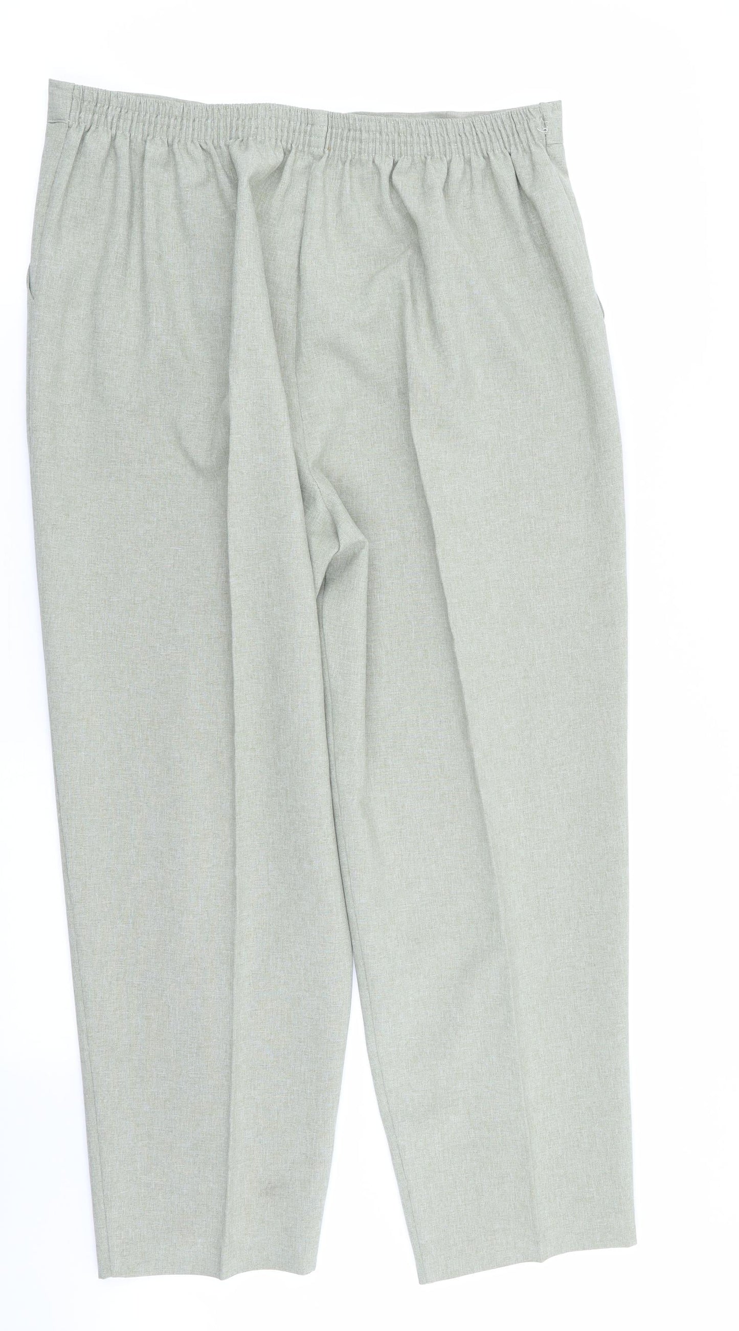Womens UK Size 18 Classics Regular Fit  Green Trousers