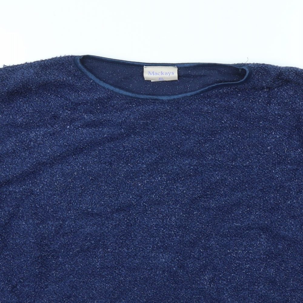 Womens UK Size XL MACKAYS Blue Pullover Jumper