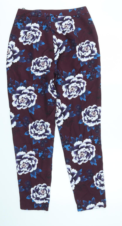 Womens UK Size 10 Missguided Regular Fit  Purple Trousers