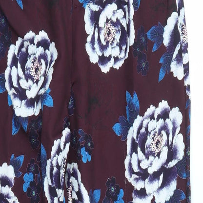 Womens UK Size 10 Missguided Regular Fit  Purple Trousers