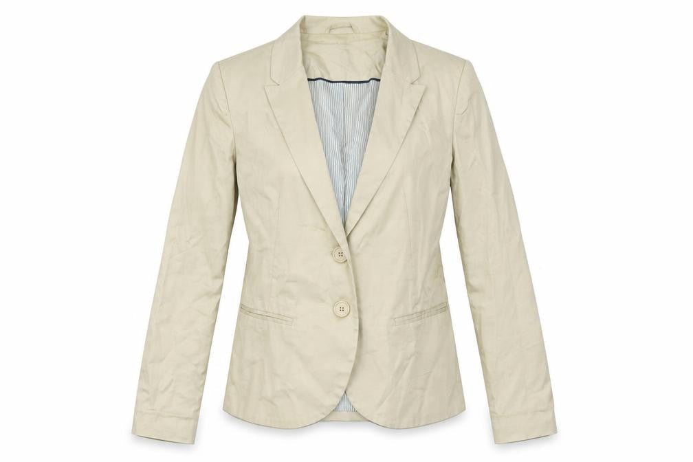 Womens UK Size L Stradivarius Regular Beige Blazer