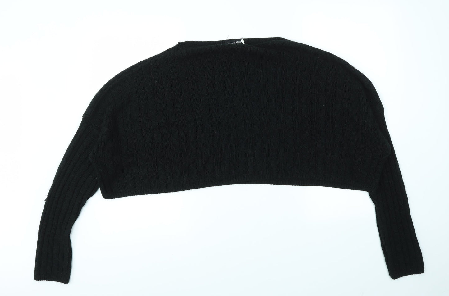 Womens UK Size S pretty little  Thing Black Pullover Jumper