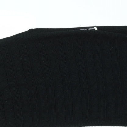 Womens UK Size S pretty little  Thing Black Pullover Jumper