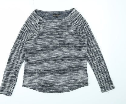 Womens UK Size 10 KNITWEAR Blue Pullover Jumper