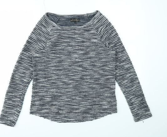 Womens UK Size 10 KNITWEAR Blue Pullover Jumper