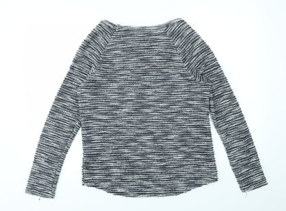 Womens UK Size 10 KNITWEAR Blue Pullover Jumper