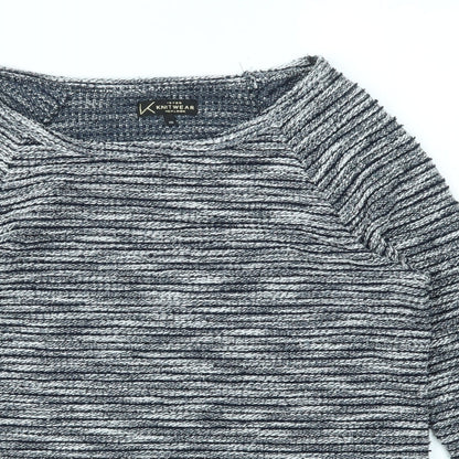 Womens UK Size 10 KNITWEAR Blue Pullover Jumper