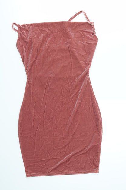 Missguided Womens Pink   Fit & Flare  Size 10