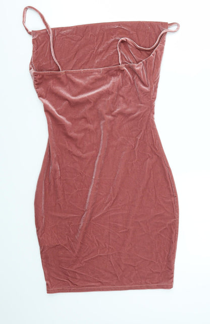 Missguided Womens Pink   Fit & Flare  Size 10