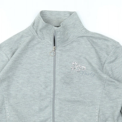 Smart Womens Grey   Full Zip Jumper Size M
