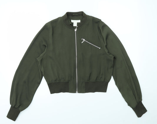 Womens UK Size 8 H&M Green Jacket