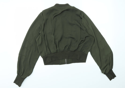 Womens UK Size 8 H&M Green Jacket