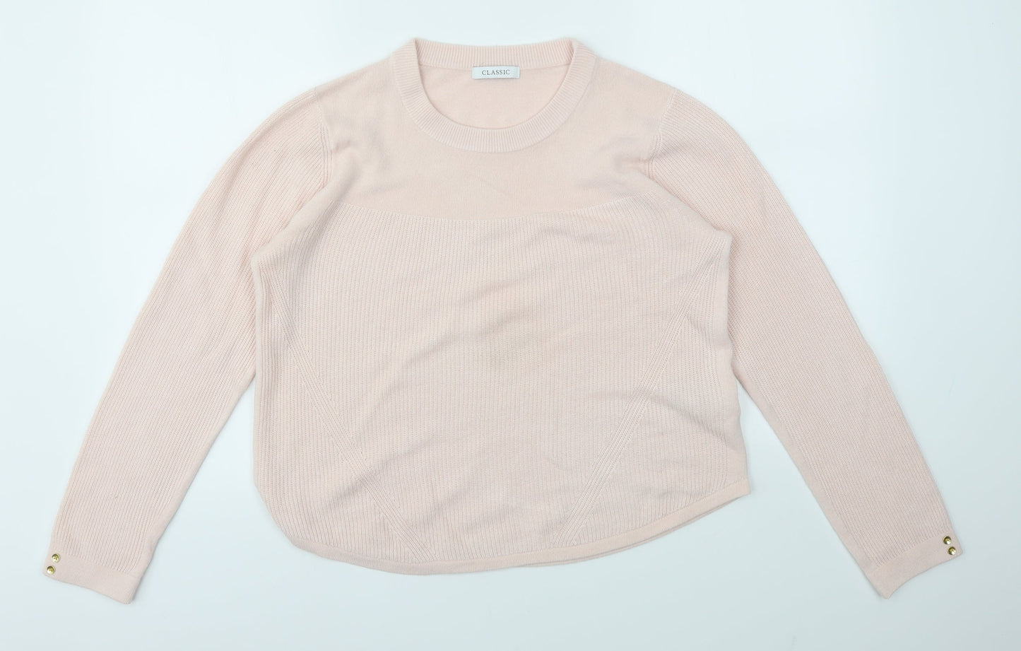 Womens UK Size 12 M&S Pink Pullover Jumper