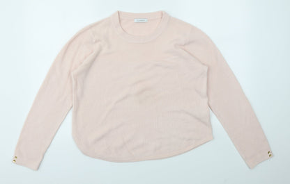 Womens UK Size 12 M&S Pink Pullover Jumper