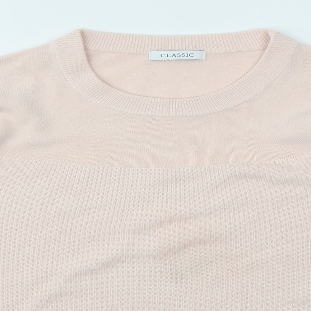 Womens UK Size 12 M&S Pink Pullover Jumper