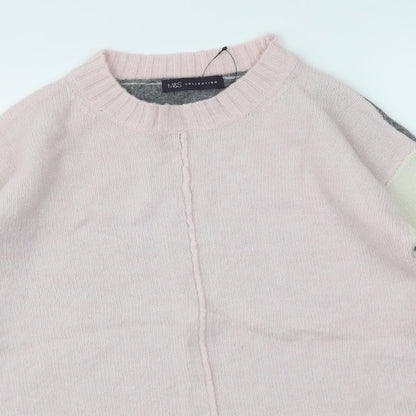 Womens UK Size S M&S Multicoloured Henley Jumper