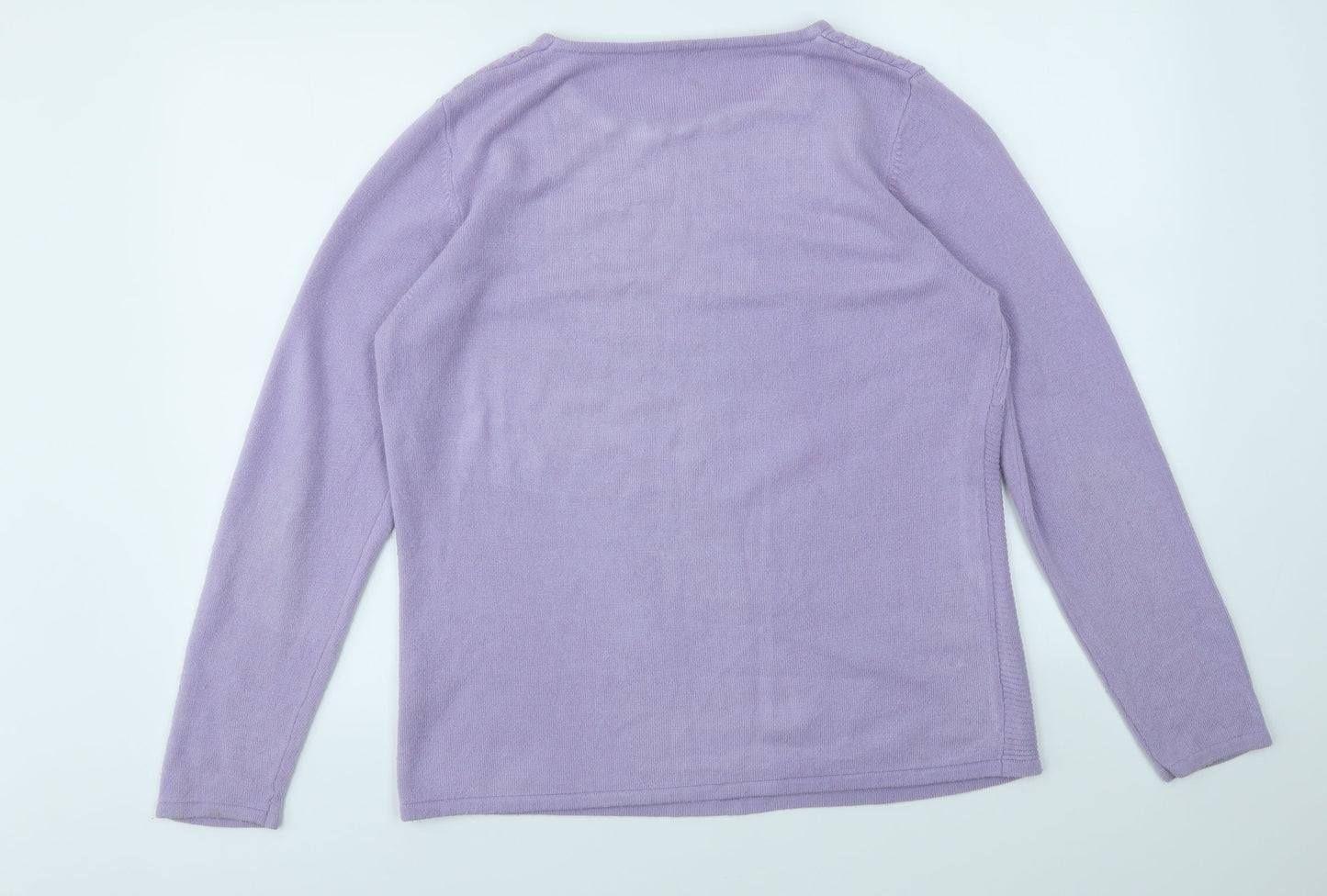 Womens UK Size XL ANNA ROSE Purple Pullover Jumper