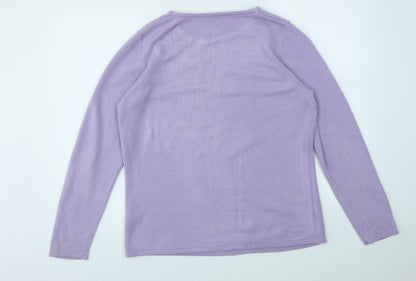 Womens UK Size XL ANNA ROSE Purple Pullover Jumper