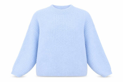 Womens UK Size M M&S Blue Pullover Jumper