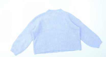 Womens UK Size M M&S Blue Pullover Jumper