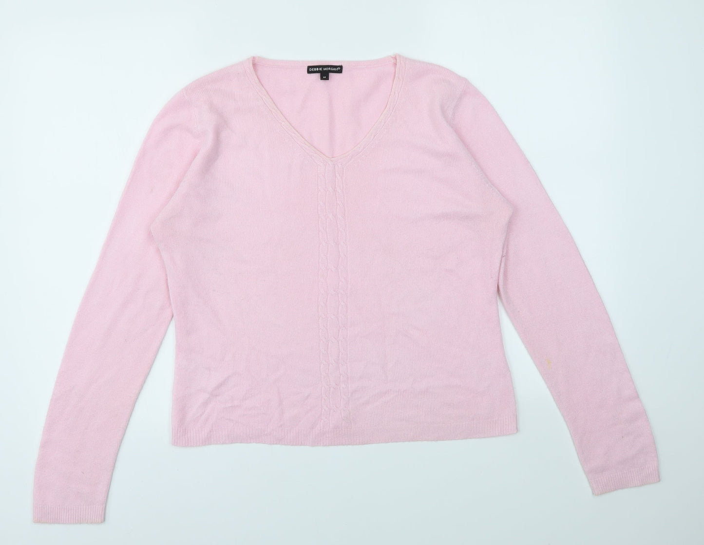 Womens UK Size M Debbie Morgan Pink Pullover Jumper
