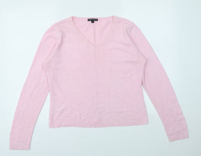 Womens UK Size M Debbie Morgan Pink Pullover Jumper