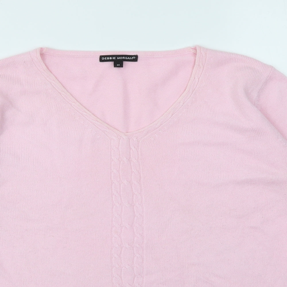 Womens UK Size M Debbie Morgan Pink Pullover Jumper
