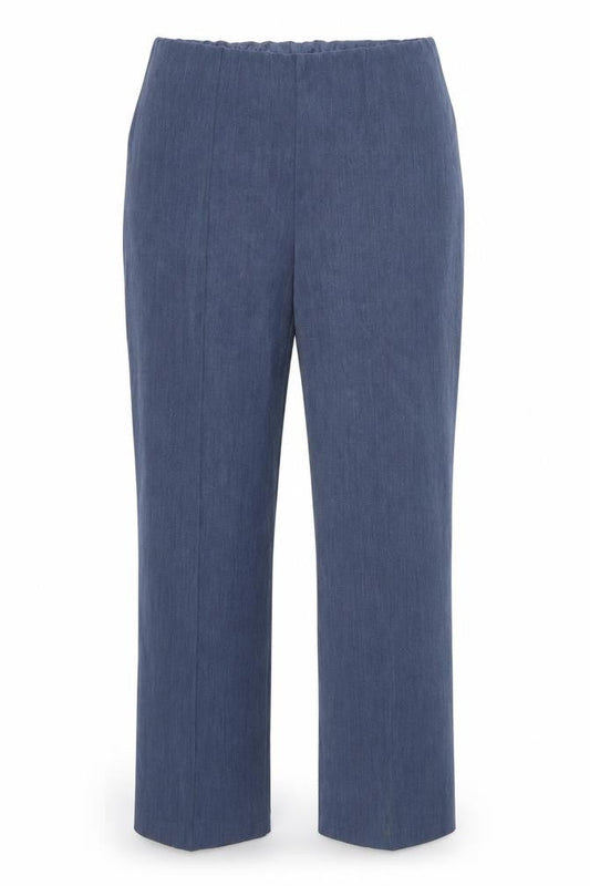 Womens UK Size 14 Classic Extra-Slim Fit  Blue Trousers