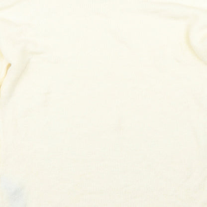 Womens UK Size 8 Preworn Beige Pullover Jumper
