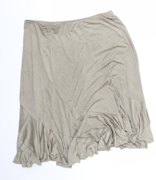 Damart Womens Beige   Trumpet Skirt Size 22