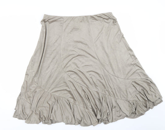 Damart Womens Beige   Trumpet Skirt Size 22