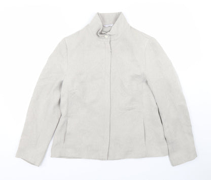 Preworn Womens Beige   Jacket Coat Size 14
