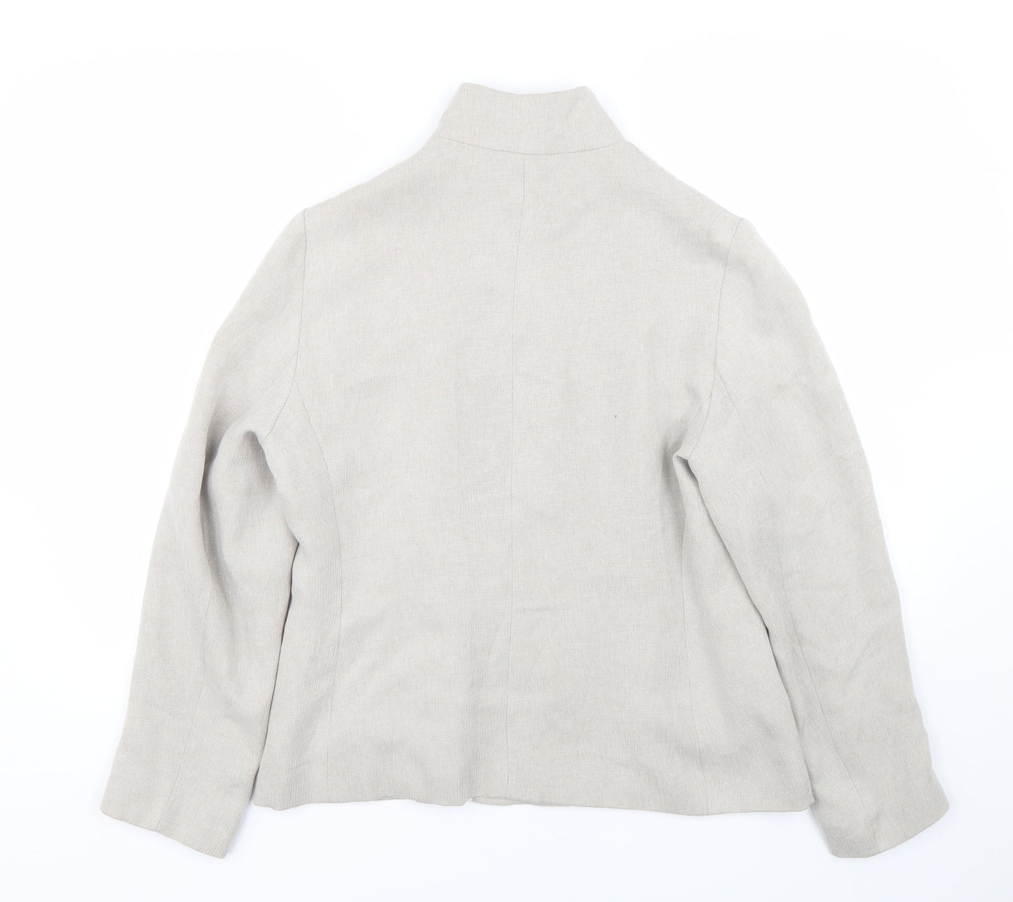 Preworn Womens Beige   Jacket Coat Size 14