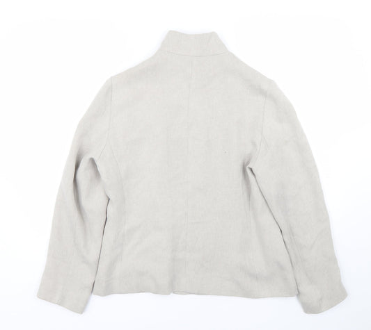 Preworn Womens Beige   Jacket Coat Size 14