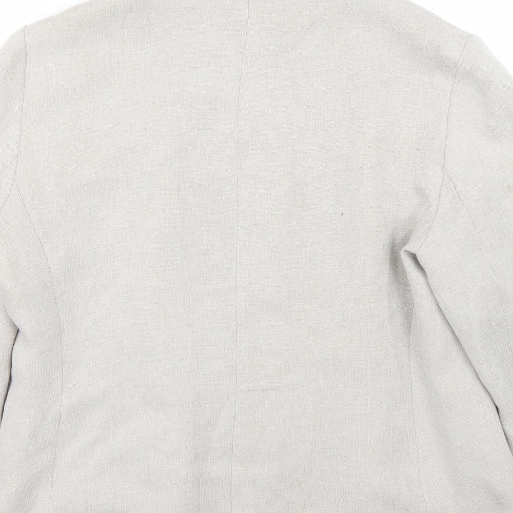 Preworn Womens Beige   Jacket Coat Size 14